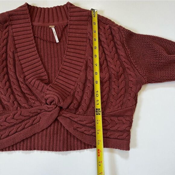 Free People Emilie Knit Cropped Top Small - Picture 7 of 8